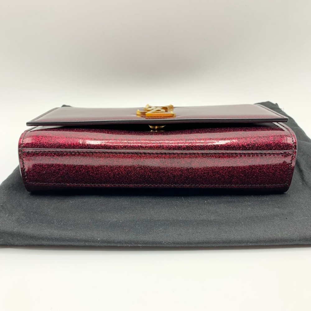 Saint Laurent Monogram Logo Kate Glitter Patent Leather
Crossbody Chain Bag - Picture 4 of 12